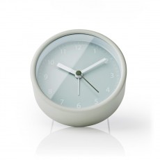 Nedis Analogue Desk Alarm Clock with Snooze Function - Green